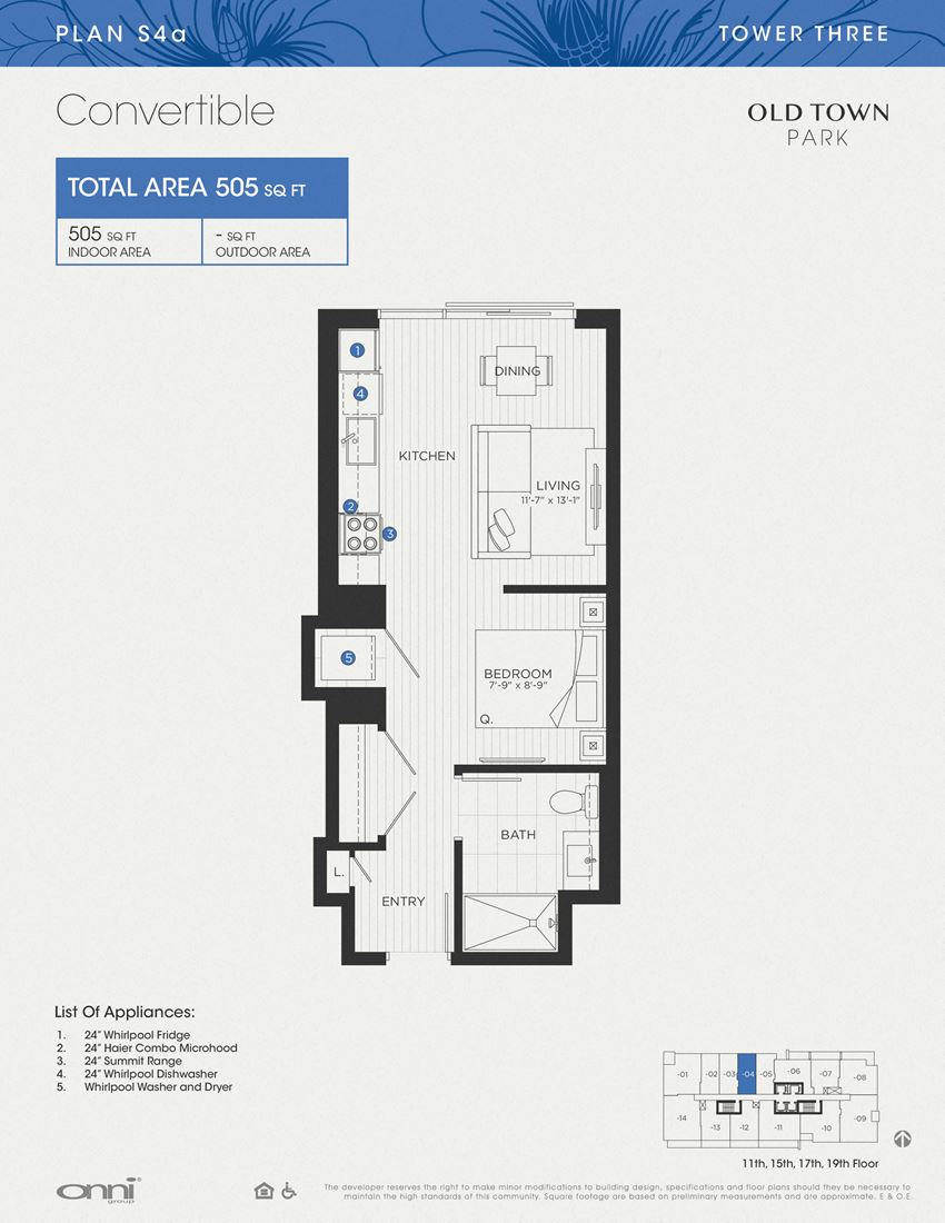 Plan S4a - Tower THREE